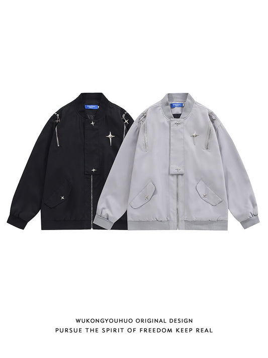 Retro Loose All-match Par Fritidsjakke