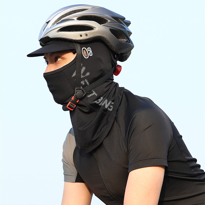 Cycling Mask Ice Silk Sunscreen Headgear Motorcycle Helmet