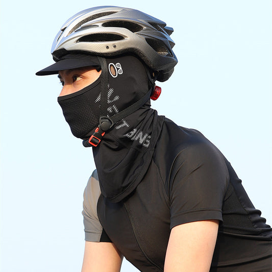 Cycling Mask Ice Silk Sunscreen Headgear Motorcycle Helmet