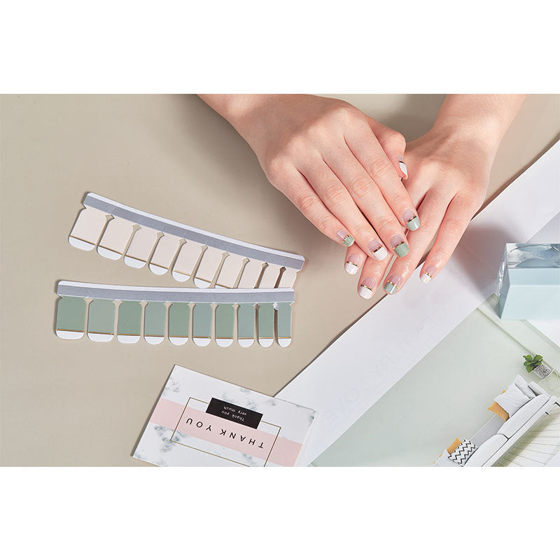 European And American Cross-border Tearable Color Nail Stickers
