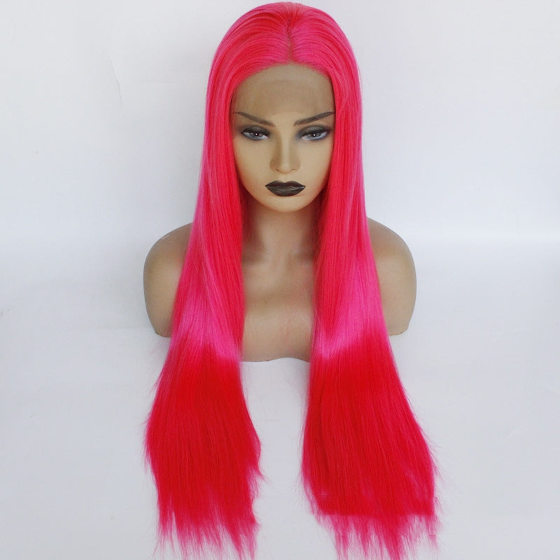 European And American Fashion Fluorescent Medium Long Straight Hair