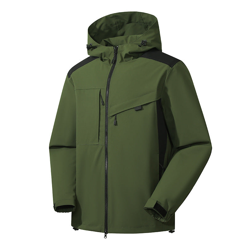 Vandtæt Vindtæt Outdoor Shell Jakke Mænd Og Kvinder Samme Stil Jakke