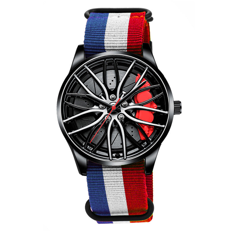 Nylon Wheel Hubs Creative Quartz Watch Men's Watch