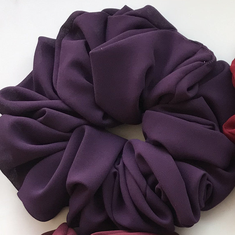 Chiffon Monochrome Bottoming Large Intestine Ring