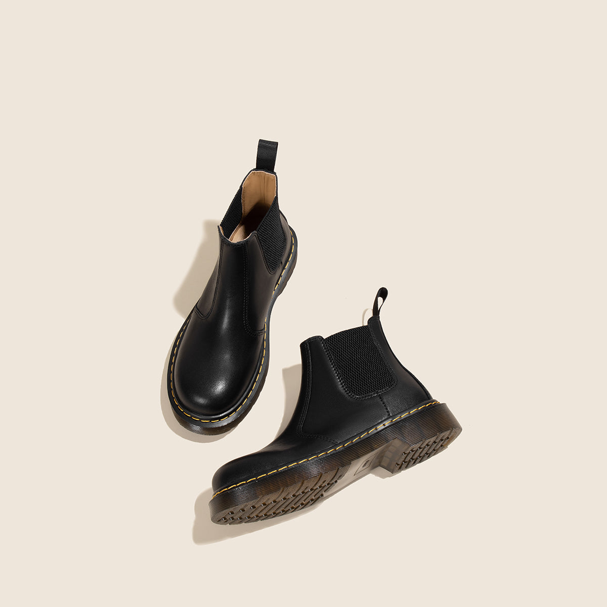 British Style Vintage Boots Children's Short Boots Leather And Cashmere Martin