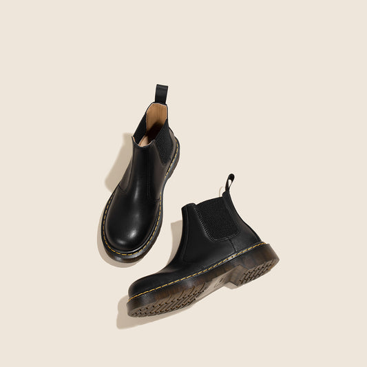 British Style Vintage Boots Children's Short Boots Leather And Cashmere Martin