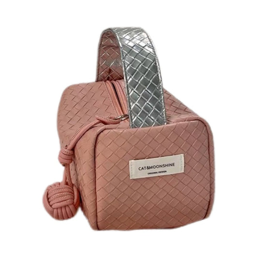Original Color Matching Woven Hand Bag