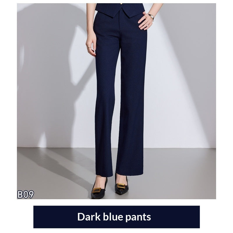 Sleeveless Vest Set With Wide-leg Pants