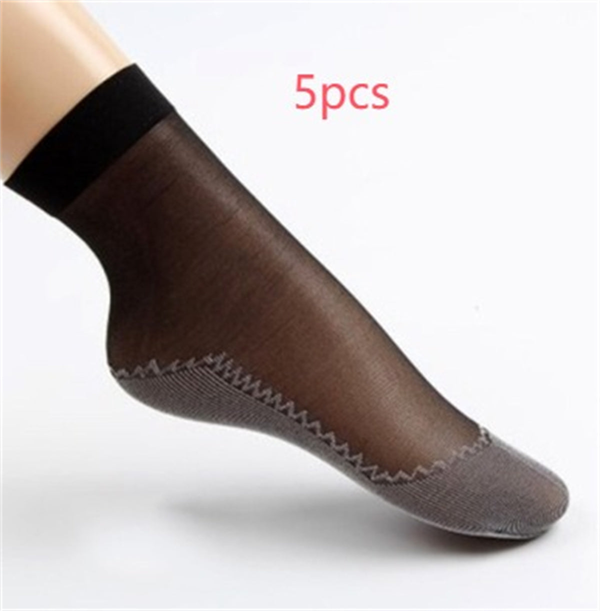 Velvet Women's Short Silk Stockings Pure Cotton Sweat Absorbing And Anti Slip