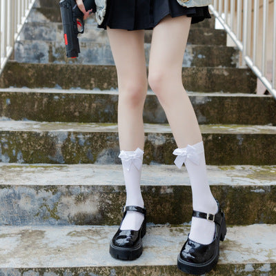 Japanese Girl's Calf Socks Middle Tube