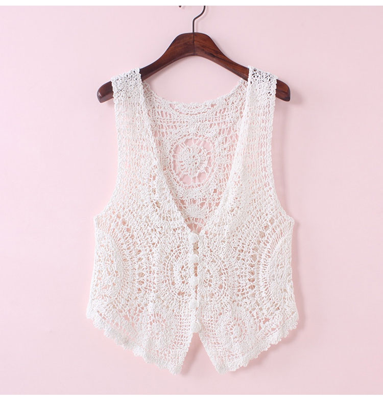 Ladies Summer Hollow Lace Thin Vest