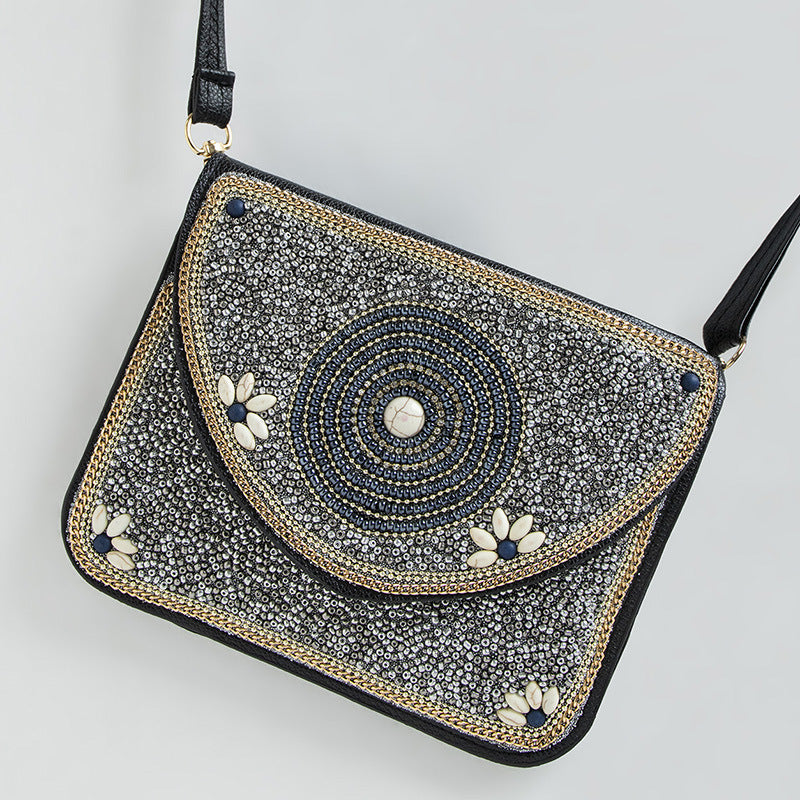 Bohemian Style Bag Bead Ethnic Style Satchel Shell Phone Bag