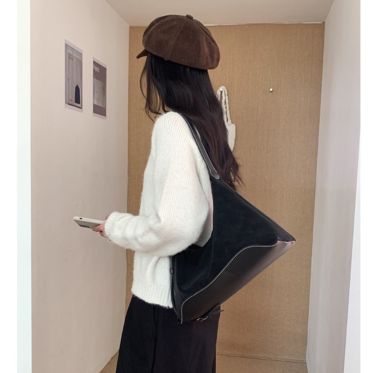 Unique, Niche Brown-toned Commuter Underarm Shoulder Bag