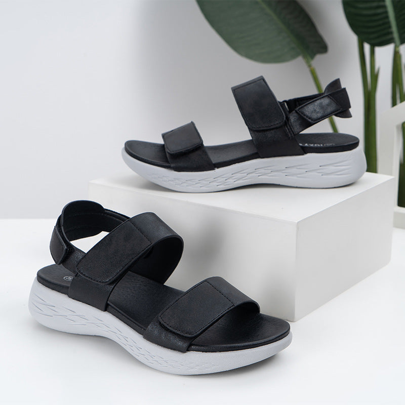 Wedge Heel Women's Sandals And Slippers MD Non-slip Soft Sole