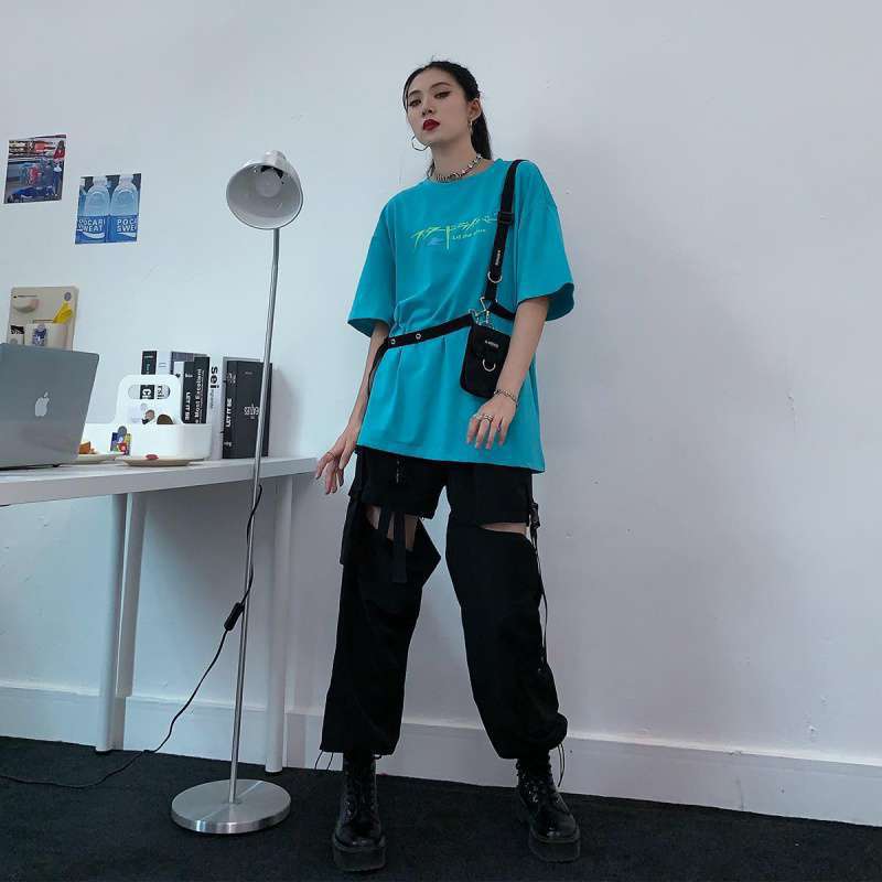 Loose Thin Detachable Straight Leg Workwear Casual Pants