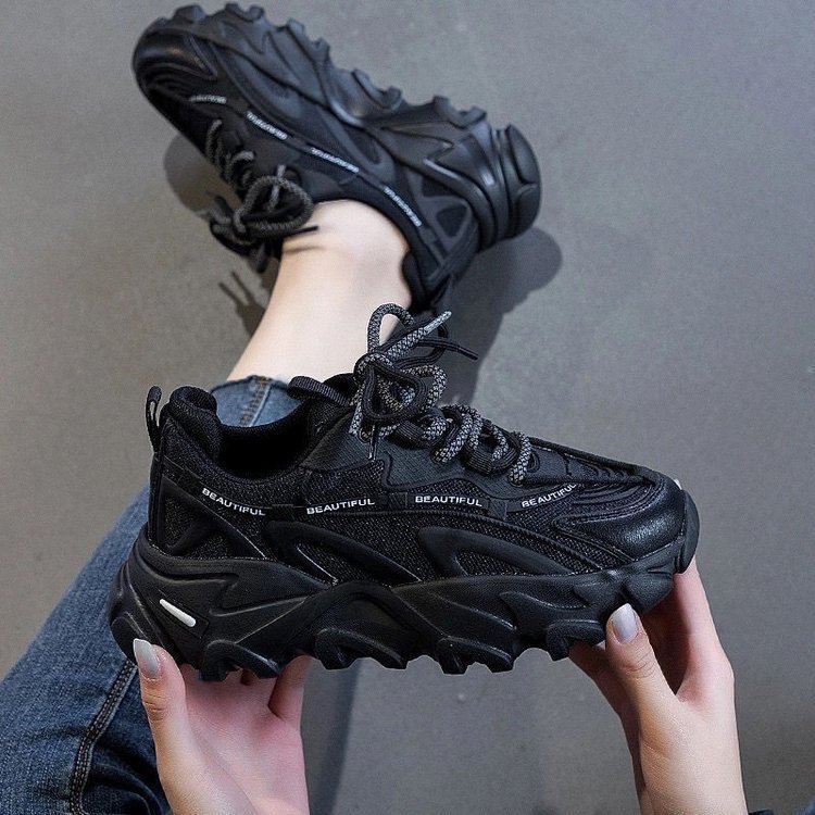Women's Shoes Mesh Breathable Casual Student Sports Daddy