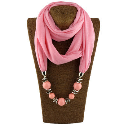 Gorgeous Bead Pendant Ring Bib Ladies