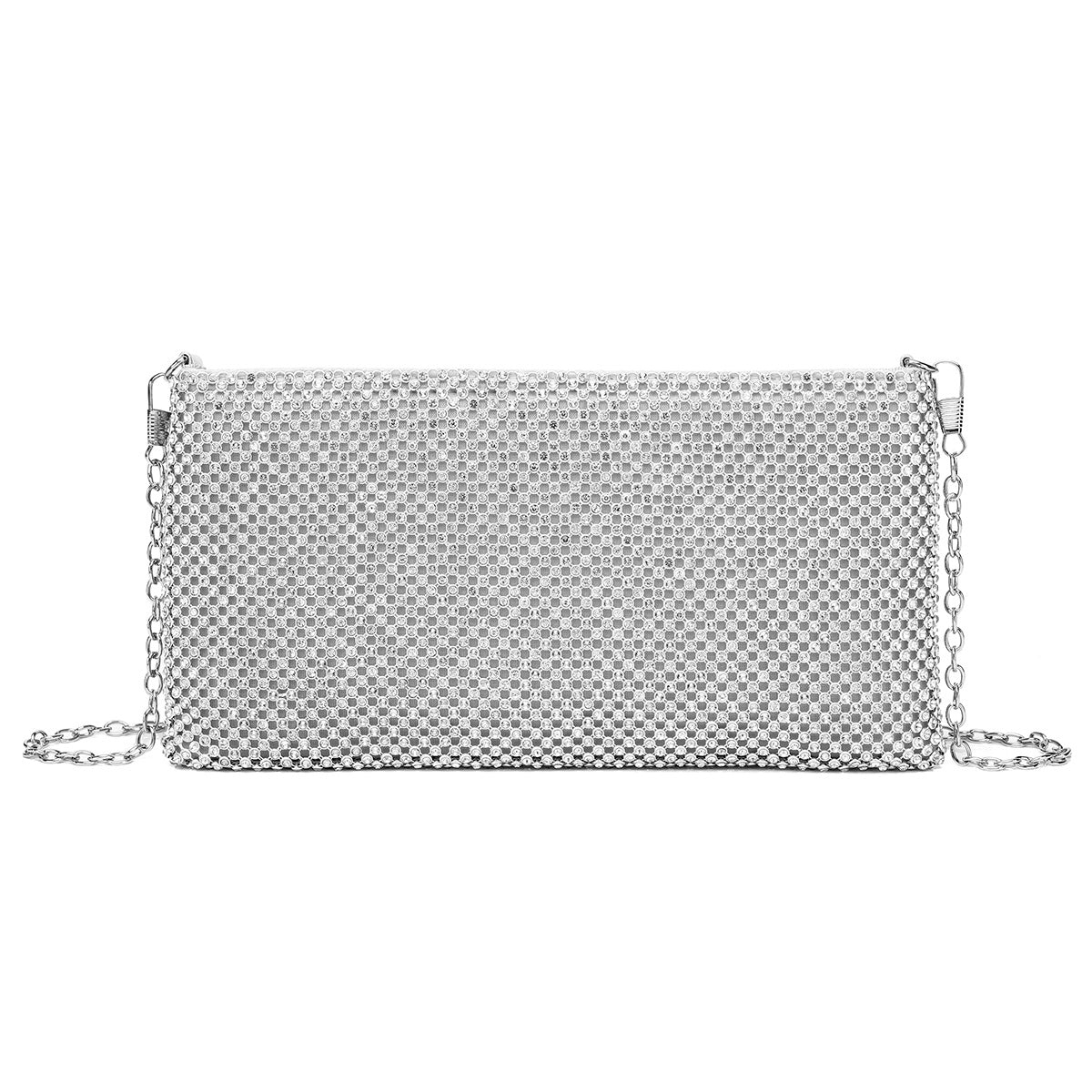 Mode Dame Rhinestone Aftentaske Clutch Diamantkonvolut