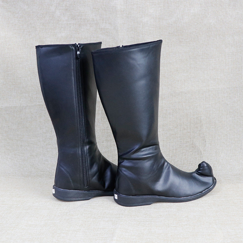 Colorful Flower Dance Ethnic Men's Tall Boots