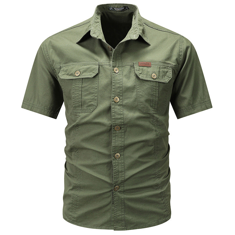 Summer Men's Short-sleeved Shirt Loose