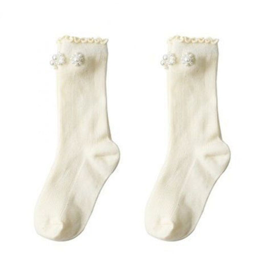 Pearl Girls' Socks Cute Japanese Style Children's Tube Socks