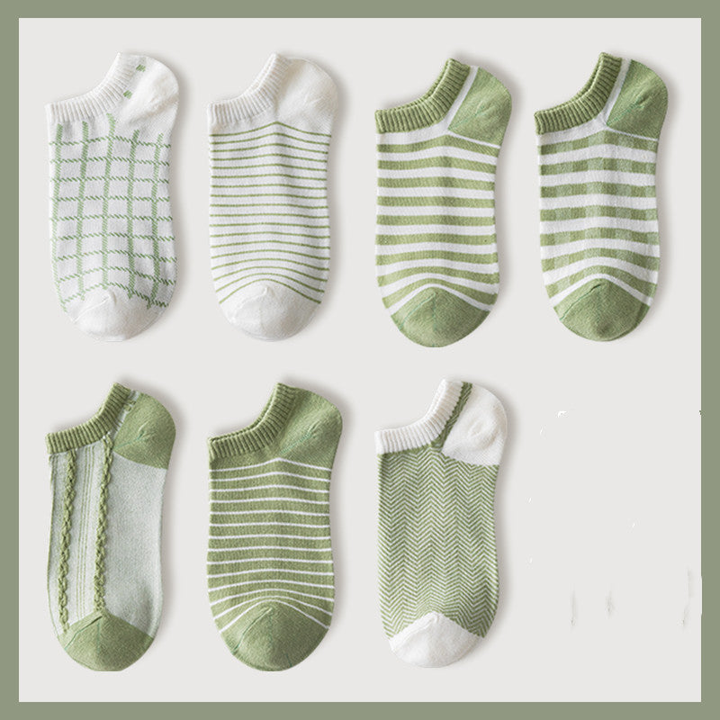 Ladies Cute Cotton Shallow Mouth Invisible Socks