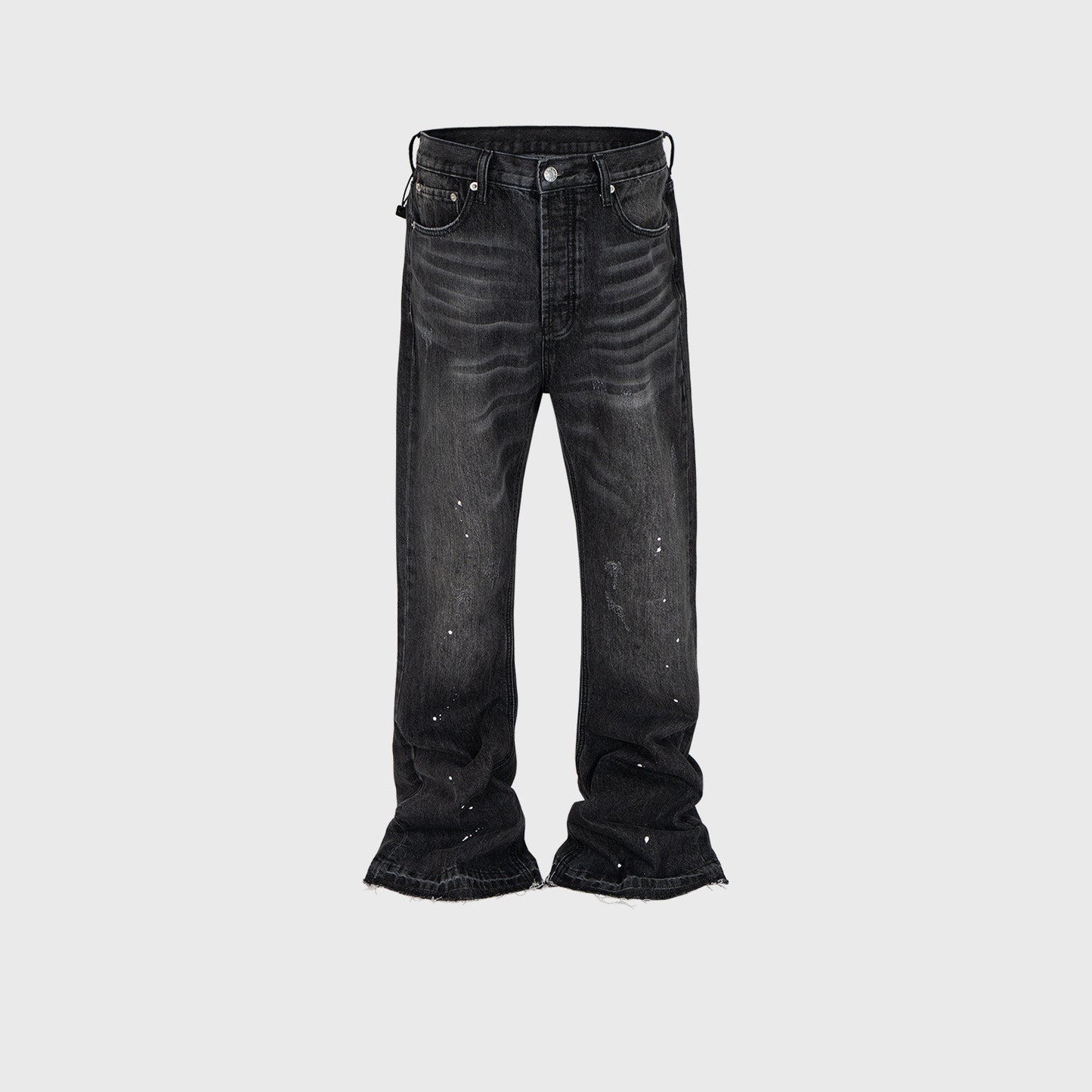 Splash Ink Slightly Jeans With Whiskers