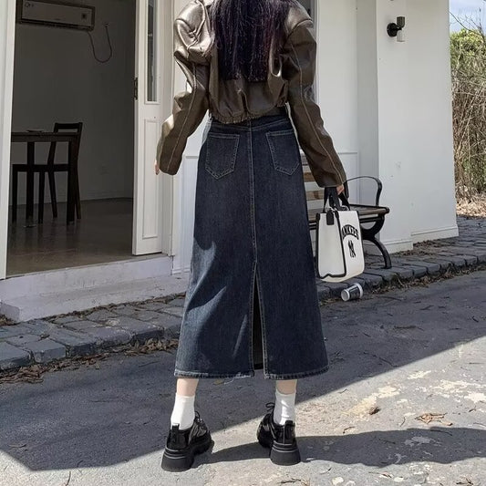Korean Slim Fit Slimming Skirt American Style