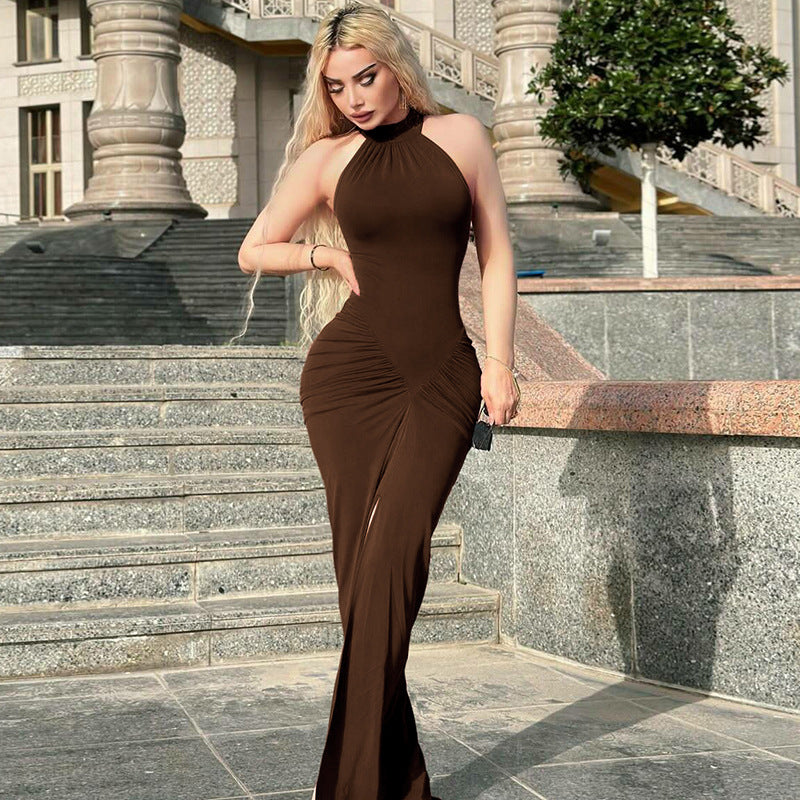 Fashionable Chic Zipper Sleeveless Dress For Women