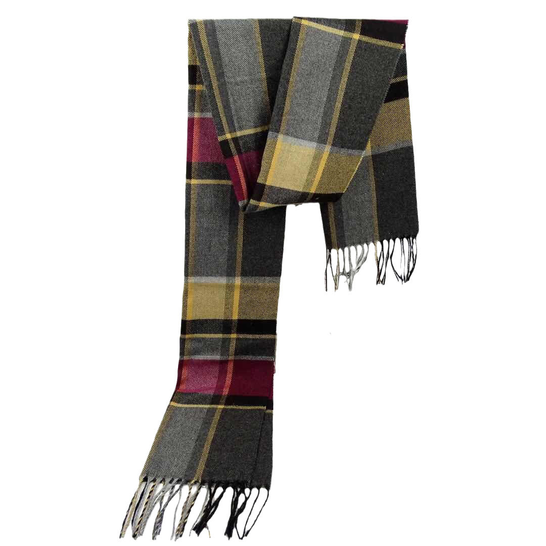 Men's Versatile Reversible Checkered Shawl Scarf