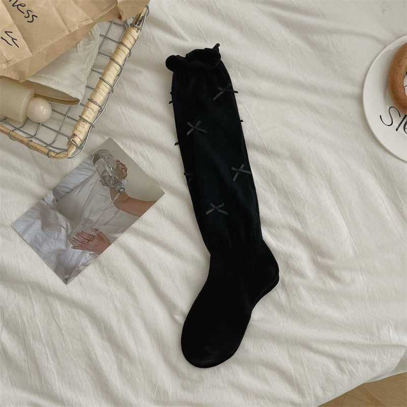 Summer Thin Bow-Knot JK Lolita Socks