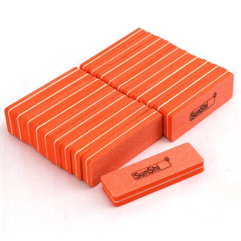 Manicure Mini Short Square Sponge Nail File No Sand Shedding