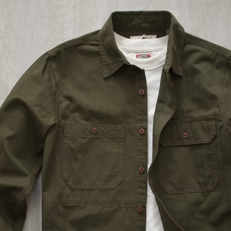 Harajuku-style Japanese Casual Solid-color Washed Jacket