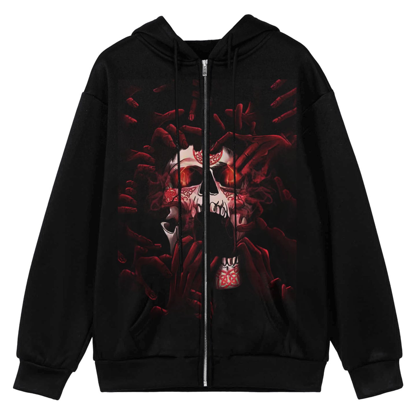 Halloween Women's Casual Fashion Butterfly Hot Drill Hoodie