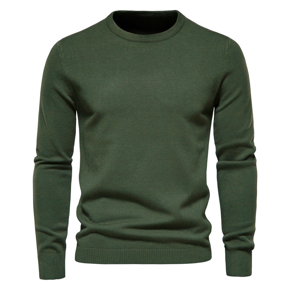 Thickened Sweater Men's Round Neck Slim Fit Men's Sweater Men's Knitwear Top
