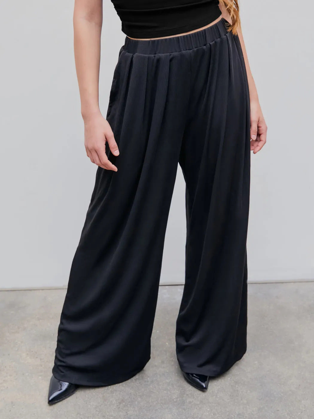 Women's Pants Casual Elastic Wide-leg Pants