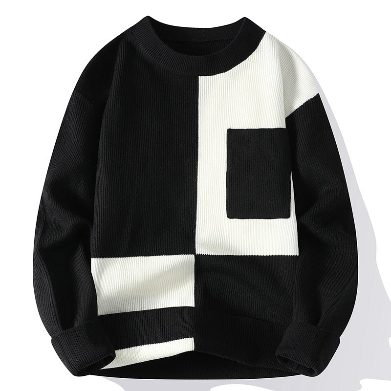 Men's Pullover Round Neck Warm Sweater