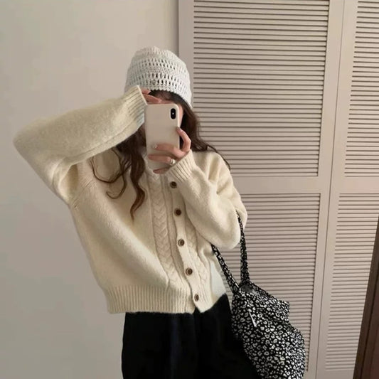Loose Outer Wear Niche Knitted Cardigan Top