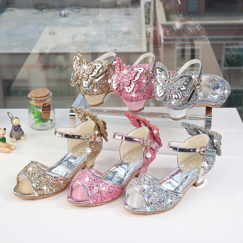 Children's Bow-knot Fish Mouth Sandals