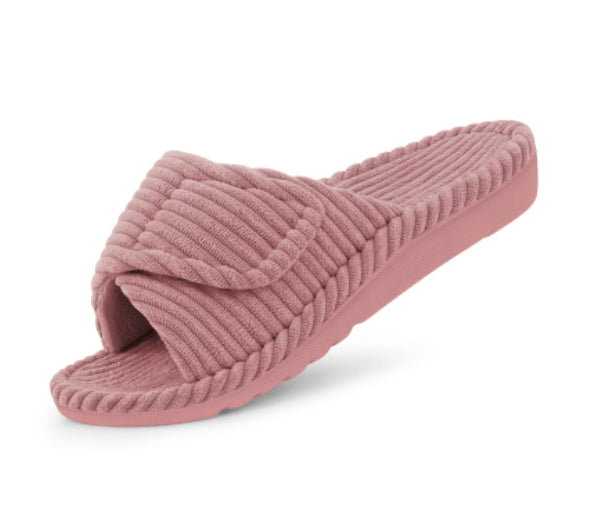 Niche Cross-Style Outerwear Corduroy Slide Sandals Velcro Cotton Slippers