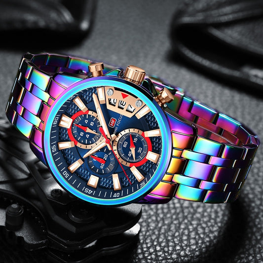 Personalized Waterproof Quartz Watch Magic Color Shell Multifunctional