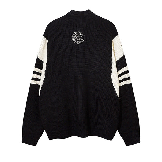 Efterår og Vinter Standerkrave Sweaterjakke Mænd