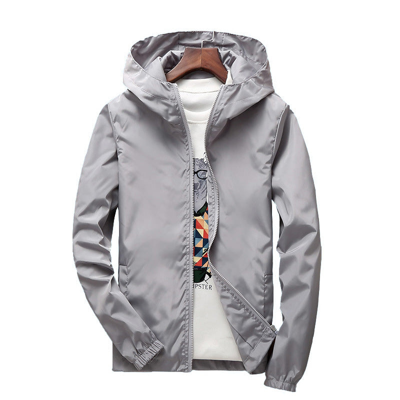 Hooded Regular Men's And Women's Zipper And Pocket Casual Jacket
