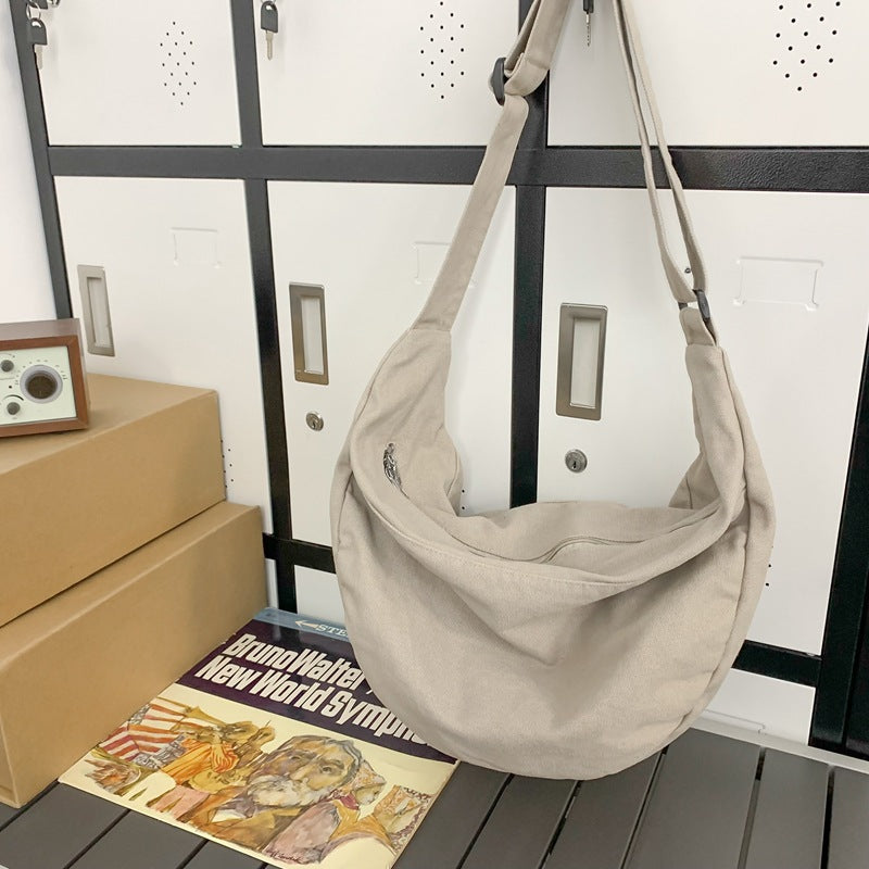 Trendy Large Capacity Dumpling Messenger Student Versatile Shoulder Bag