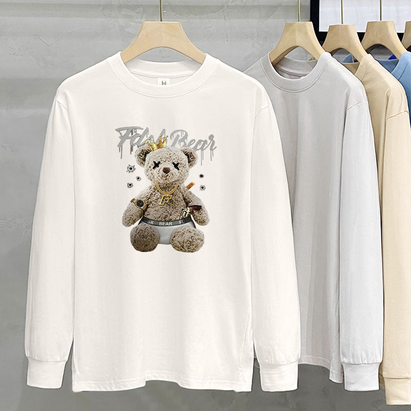 230g Heavy Cotton Long-sleeved T-shirt For Women