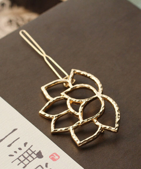 Literary Metal Lotus Shape Retro Hairpin