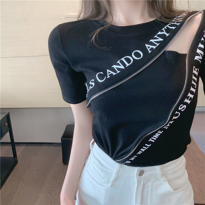 Irregular Design Sensational Short Sleeve T-Shirt