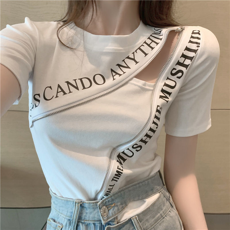 Irregular Design Sensational Short Sleeve T-Shirt