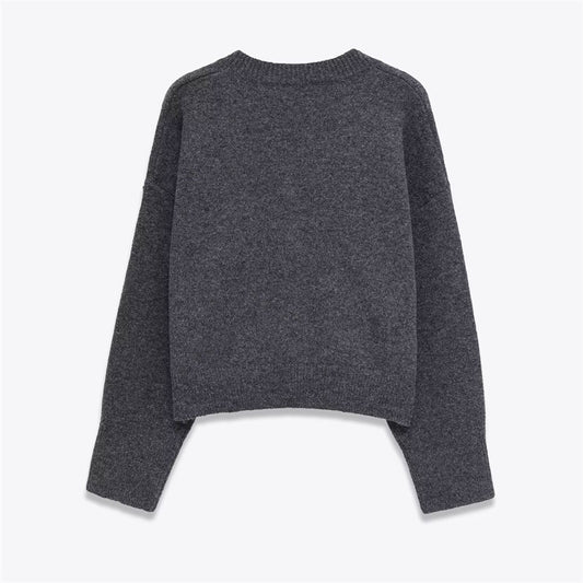 New Stylish Versatile Soft Button-front Knit Sweater