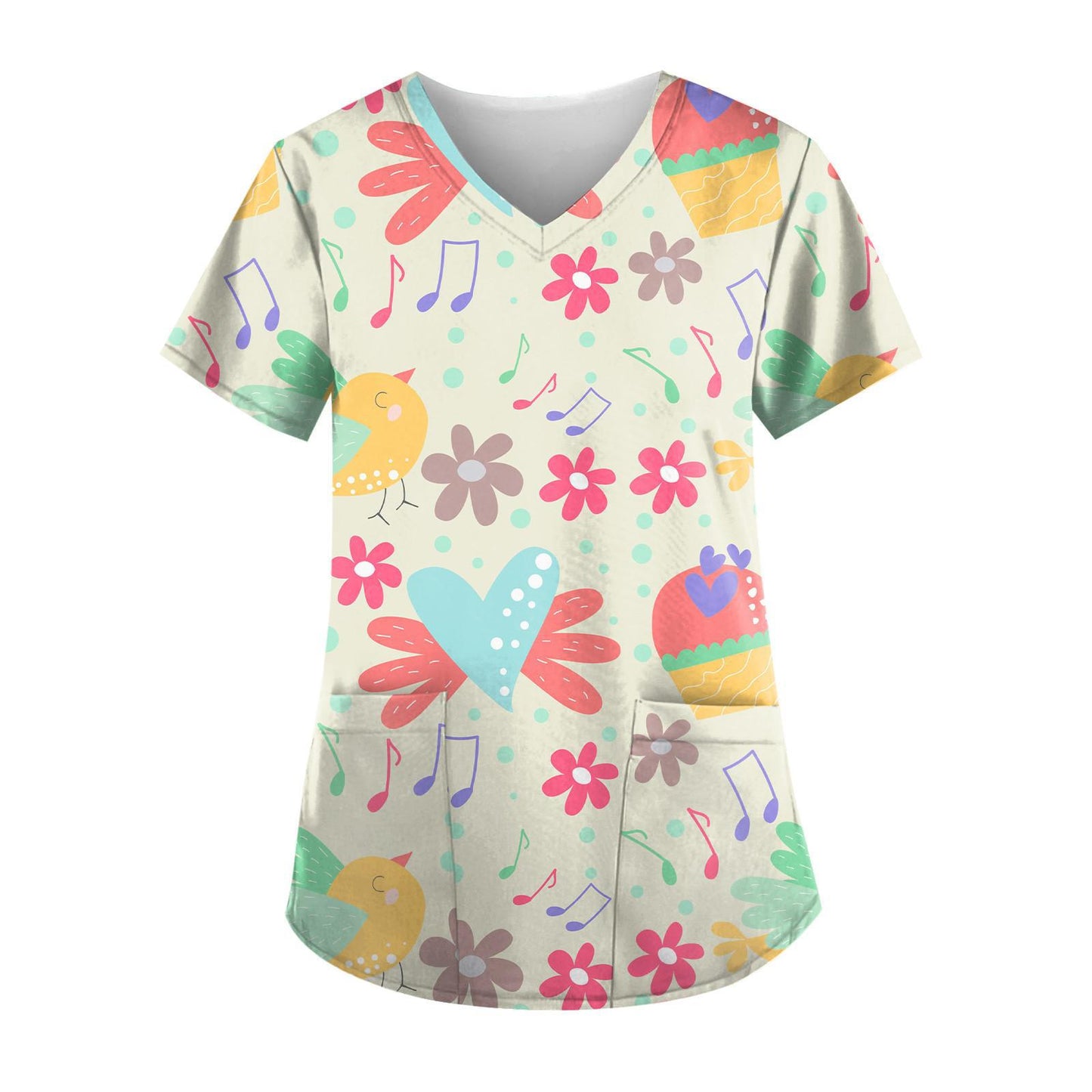 3DV Collar Comfort And Casual Cloth For Nursing Workers